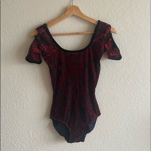 Elevé Velvet Leotard